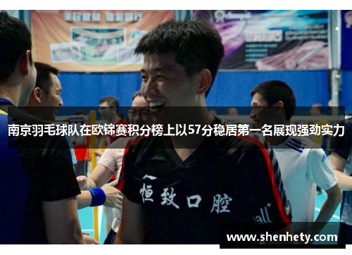 南京羽毛球队在欧锦赛积分榜上以57分稳居第一名展现强劲实力